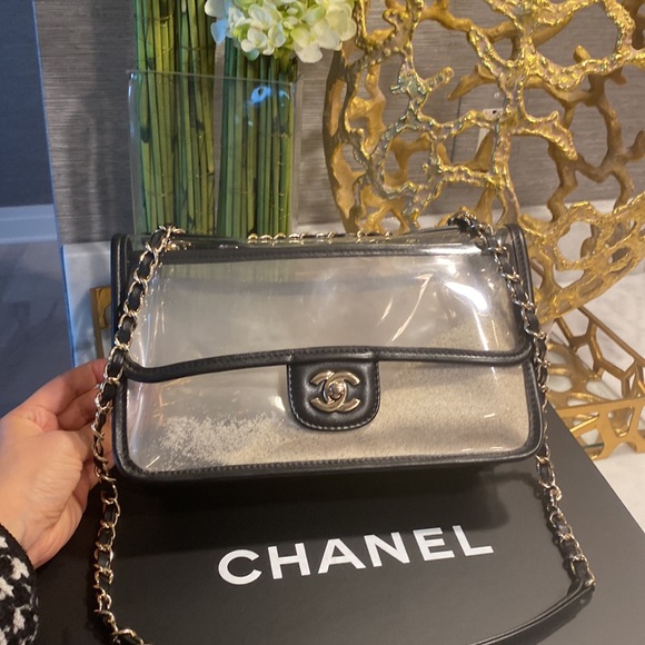 CHANEL Handbags - Chanel Sand PVC Flap Bag - Pristine Condition